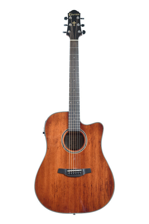 Crafter Silver series 250, dreadnought acoustic-electric guitar with cutaway