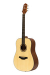Crafter Silver series 100 dreadnought acoustic guitar with Engelmann spruce top, left hand
