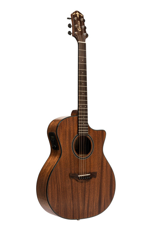 CRAFTER Able series 635, cutaway Grand auditorium electric-acoustic guitar with solid mahogany top