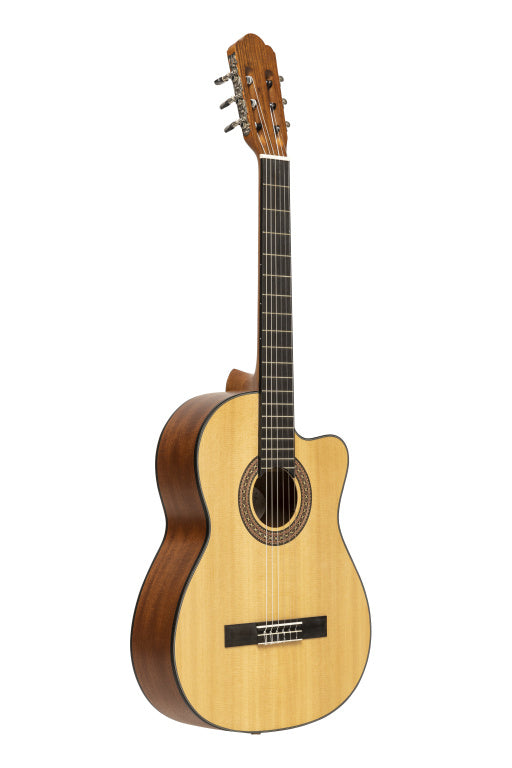 Angel Lopez Graciano serie, electric classical guitar with solid spruce top, with cutaway