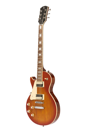STAGG SEL-STD VSB LH Standard Series, electric guitar with solid Mahogany body archtop, Left Hand
