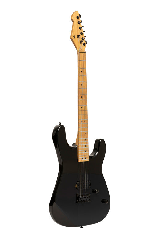 STAGG SEM-ONE H BK Metal series, Electric guitar with solid mahogany body