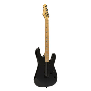 STAGG SEM-TWO H BK Metal series, Electric guitar with solid mahogany body