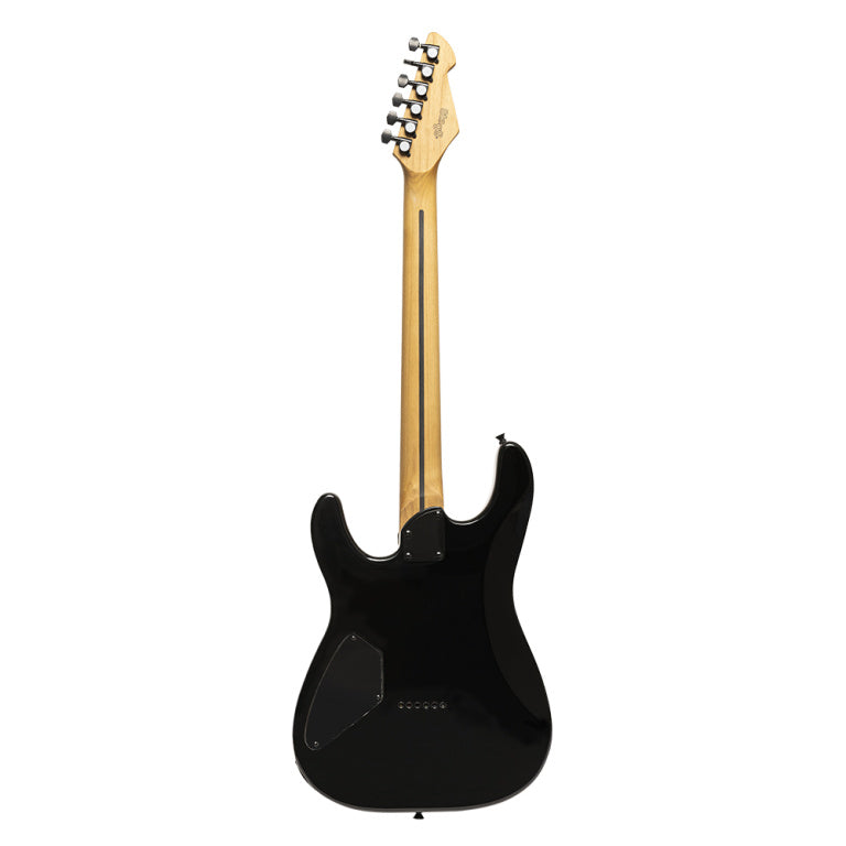 STAGG SEM-TWO H BK Metal series, Electric guitar with solid mahogany body