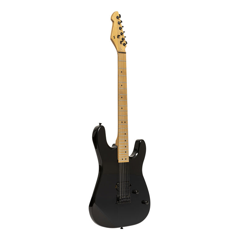 STAGG SEM-ONE H BK Metal series, Electric guitar with solid mahogany body