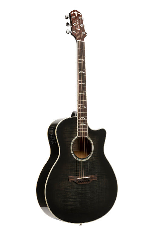 CRAFTER Noble series, Small jumbo acoustic-electric guitar with flamed maple top