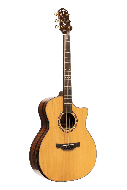 CRAFTER VL series 22, Grand auditorium acoustic-electric cutaway with solid VVS spruce top