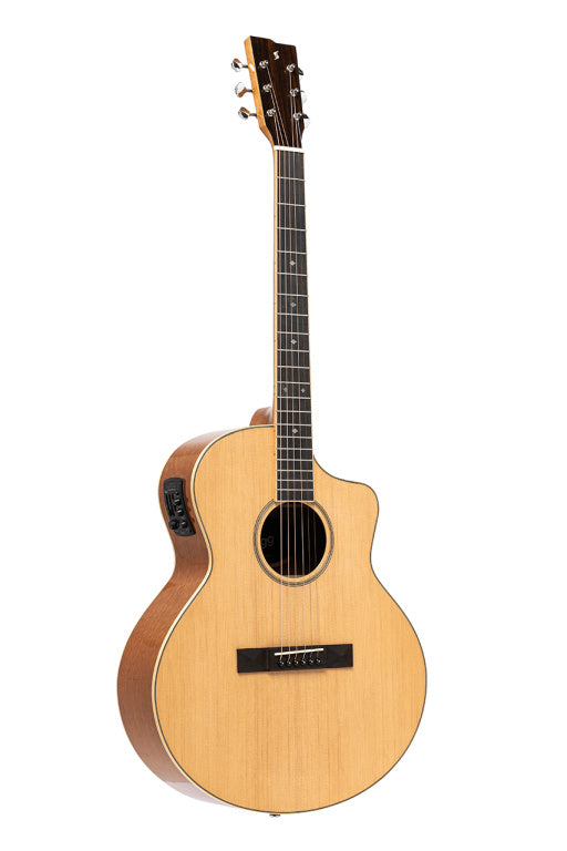 STAGG Orchestra cutaway acoustic-electric guitar with spruce top, 45 series
