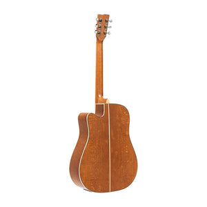 STAGG SA45 DCE-LW Dreadnought cutaway acoustic-electric guitar with spruce top, 45 series