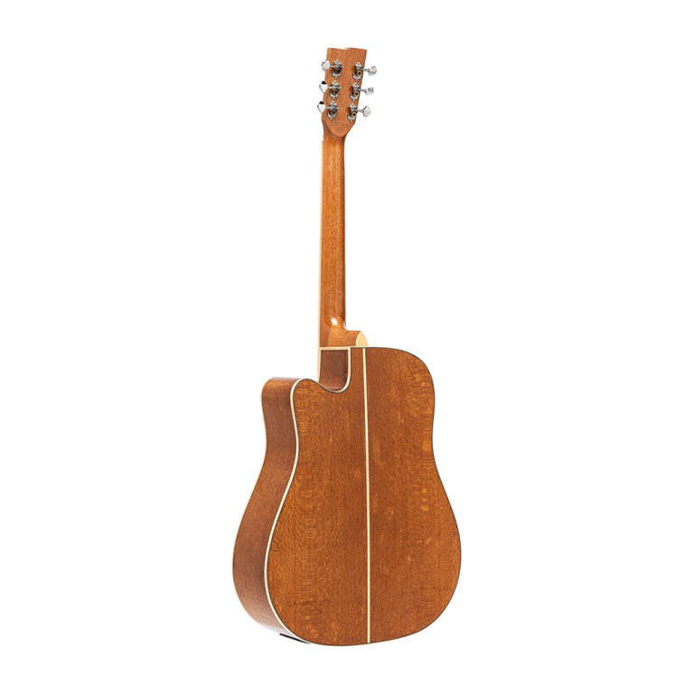 STAGG SA45 DCE-LW Dreadnought cutaway acoustic-electric guitar with spruce top, 45 series
