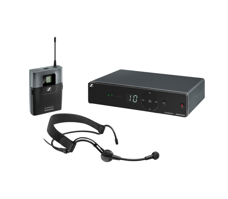 Sennheiser 506987 XSW 1‑ME3 Wireless Headset Microphone System with ME 3 Headmic – A Band