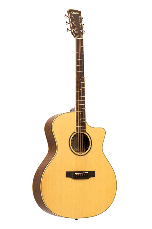CRAFTER ES-MAHO GCE NAT ES series, Grand Auditorium cutaway acoustic-electric guitar