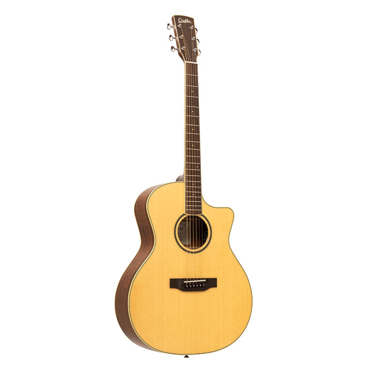 CRAFTER ES-MAHO GCE NAT ES series, Grand Auditorium cutaway acoustic-electric guitar