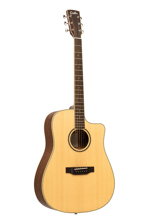 CRAFTER ES-MAHO DCE NAT ES series, Dreadnought cutaway acoustic-electric guitar with solid spruce top