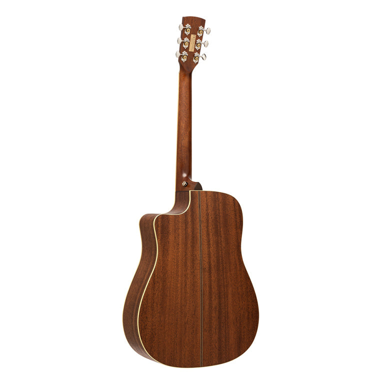 CRAFTER ES-MAHO DCE NAT ES series, Dreadnought cutaway acoustic-electric guitar with solid spruce top