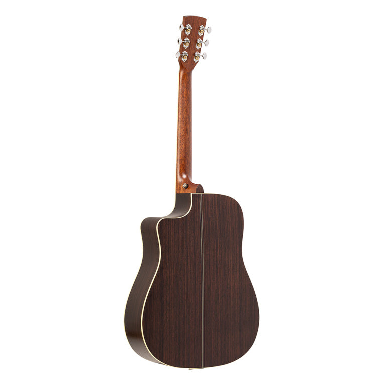 CRAFTER ES-ROSE DCE NAT ES series, Dreadnought cutaway acoustic-electric guitar with solid spruce top