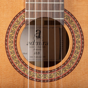 ADMIRA A8-FISHMAN A8 Handcrafted Classical, Solid top, Rosewood B&S, Fishman Blend, Truss Rod, Made in Spain