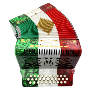 ROSSETTI 3112-FBE-RWG 3 Row, 31 treble, 12 bass Diatonic button accordion
