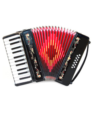 ROSSETTI 2512-BK Piano Accordion 25 Piano Keys & 12 Bass Buttons