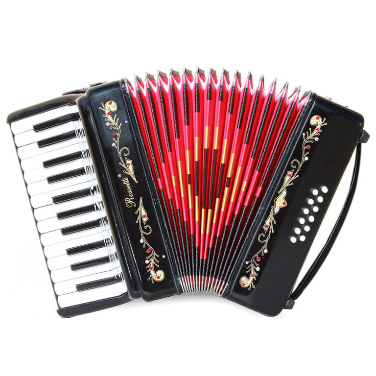 ROSSETTI 2512-BK Piano Accordion 25 Piano Keys & 12 Bass Buttons