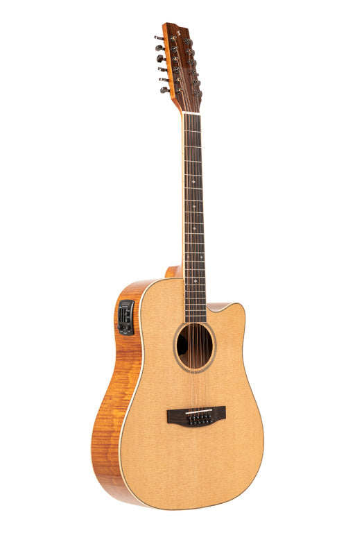 STAGG SA45 DCE-FM/12 Dreadnought 12 Strings cutaway acoustic-electric guitar