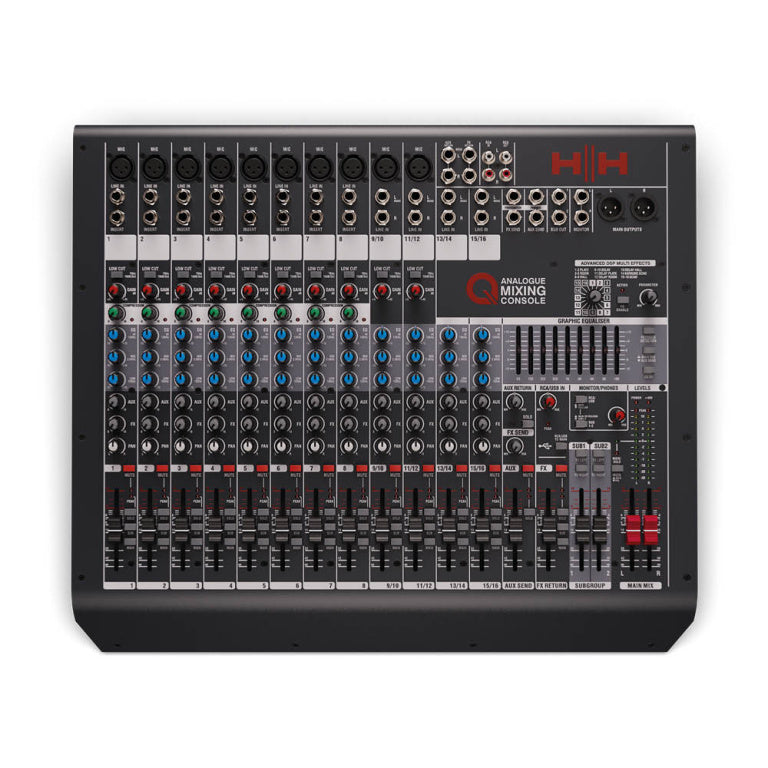 HH AUDIO Q16FX 16 Channel Stereo Mixing Console w/ DSP