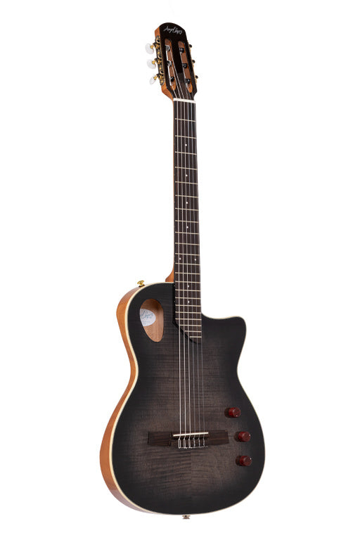 ANGEL LOPEZ SHERRY CE BK Hybrid Nylon Electric Semi-acoustic guitar - Black