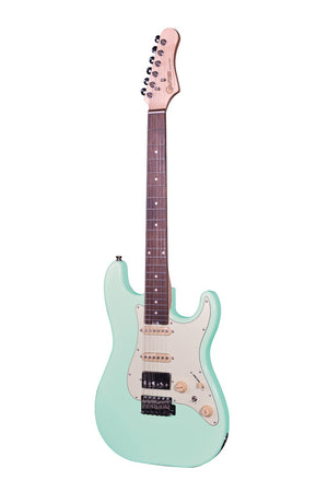CRAFTER SERA S RW AG Solid body S style guitar Modern Sera series, with bag - Ara green finish