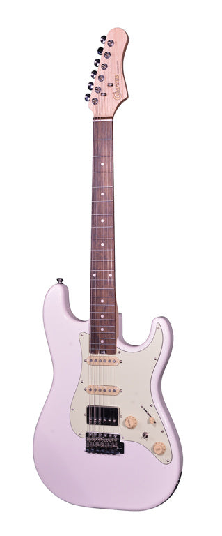 CRAFTER SERA S RW SP Solid body S style guitar Modern Sera series, with bag, Seoul pink finish