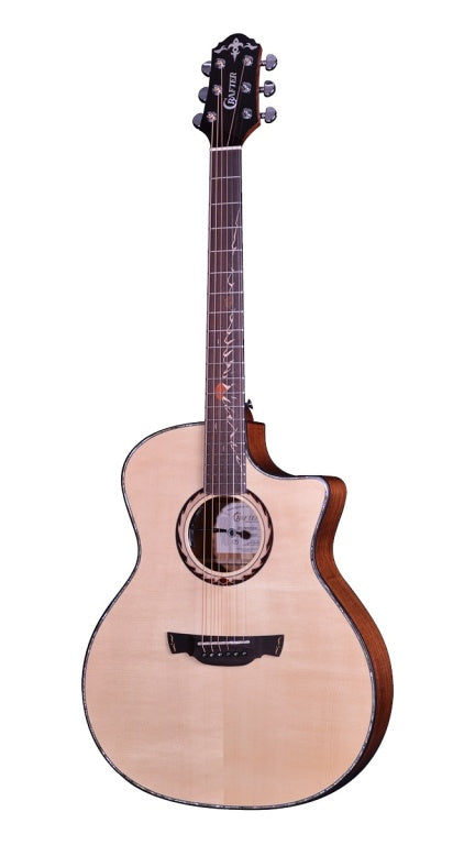 CRAFTER SR G-MAHO CE Anniversary series, mahogany cutaway grand auditorium acoustic-electric guitar