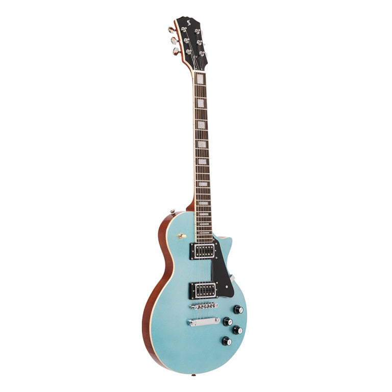 STAGG SEL-STD SBLUE Standard Series, electric guitar with solid Mahogany archtop body