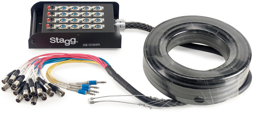 STAGG S-Series Stagebox - 16x XLR F Inputs/ 4x Stereo Jack Outputs