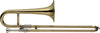 STAGG Bb slide trumpet, ML-bore, body in brass, with soft case