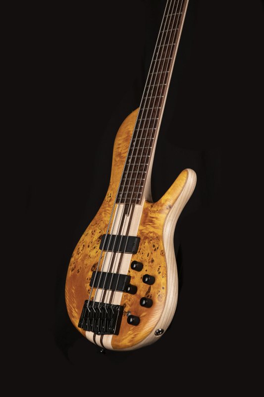 Cort Guitars Cort A5PLUSSCAOP Artisan Series A5 Plus SC Bass Guitar - Amber Open Pore