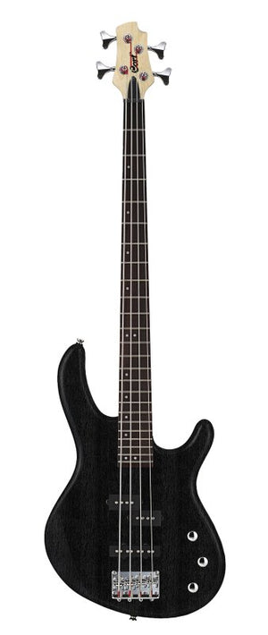 Cort Guitars Cort ACTIONPJOPB Action PJ Bass Guitar - Open Pore Black
