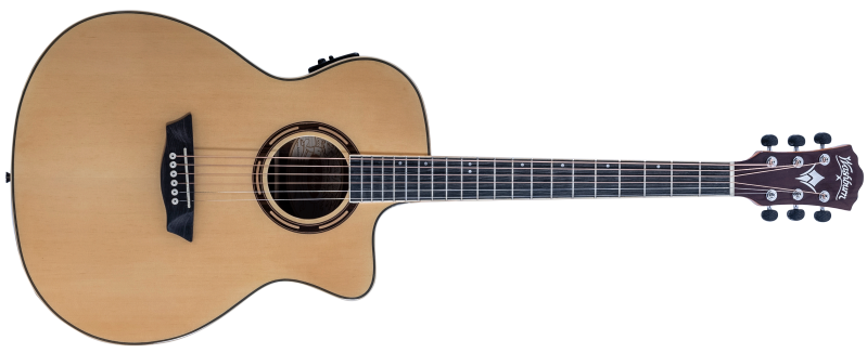 Washburn AG70CEK-A-U AG70CE Apprentice Series Grand Auditorium Cutaway Acoustic Electric Guitar