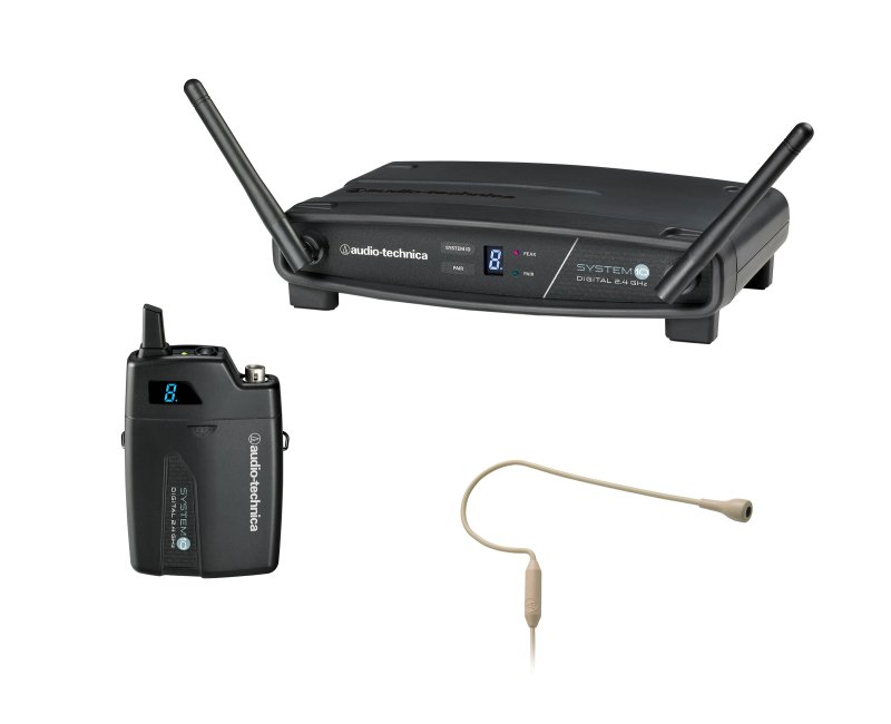 Audio-Technica ATW1101H92TH System 10 Digital Headset Wireless System - Beige