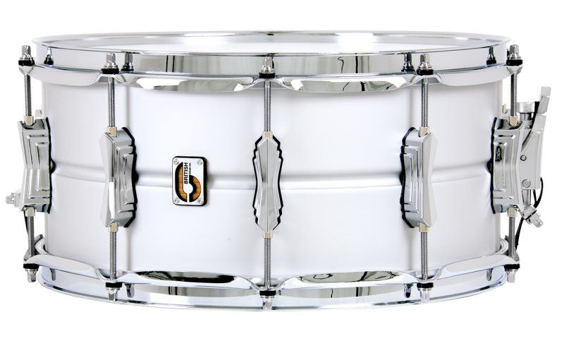 British Drum Co. AV-14-65-SN Aviator Series Aluminum Snare. 6 - 5" x 14"