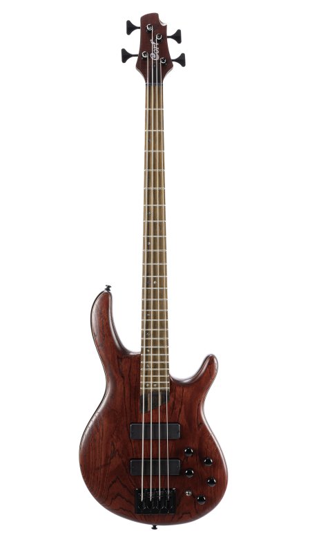 Cort Guitars Cort B4ELEMENTOPBR Artisan Series B4 Element Bass Guitar - Open Pore Burgandy Red