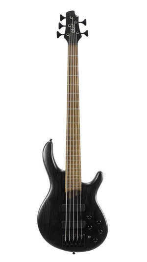 Cort Guitars Cort B5ELEMENTOPTB Artisan Series B5 Element 5 String Bass Guitar - Open Pore Trans Black