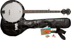 Washburn B8K-A-U B8 Pack Americana Series (5 String) Banjo Pack - Natural