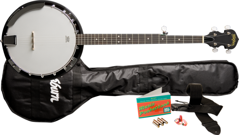 Washburn B8K-A-U B8 Pack Americana Series (5 String) Banjo Pack - Natural