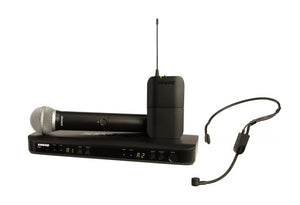 Shure BLX1288-P31-H10 Wireless Combo System with PG58 Handheld and PGA31 Headset - H10 Band