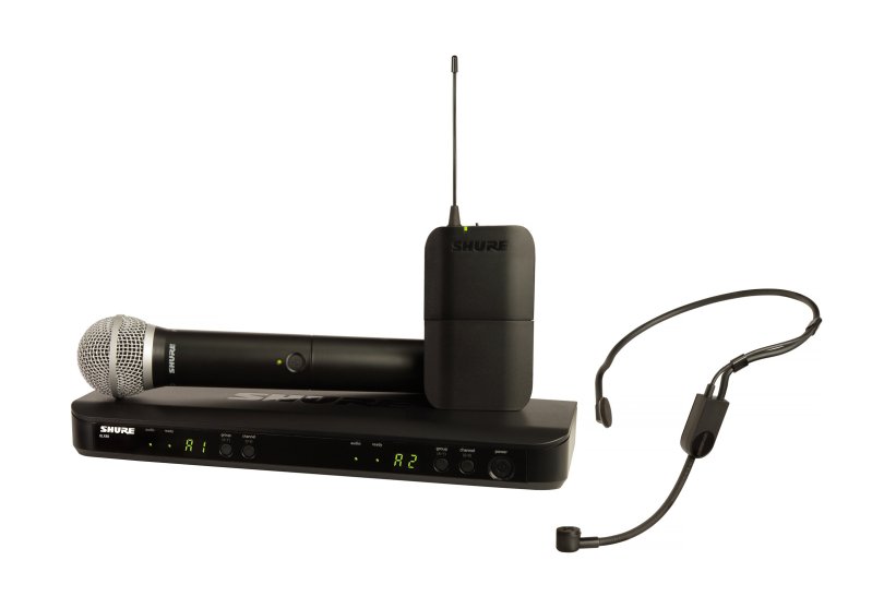 Shure BLX1288/P31-H9-U BLX1288/PGA31-H9 Wireless Combo System With PG58 Handheld PGA31 Headset - H9 Band