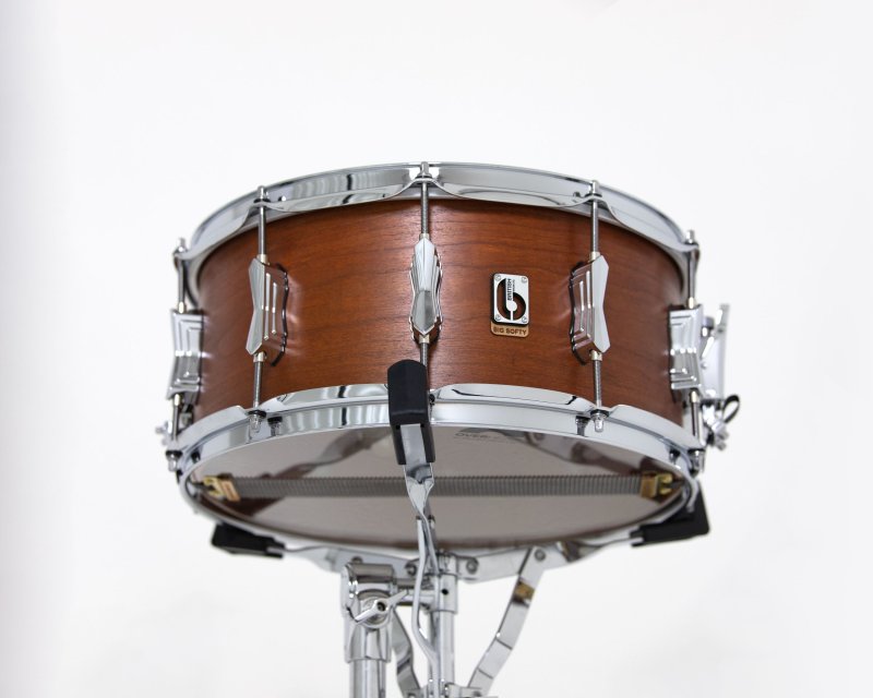 British Drum Co. BS-14-65-SN Big Softy Series Cherry and Balsa Snare. 6 - 5" x 14"