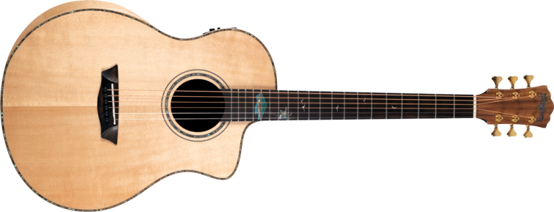 Washburn BTSC56SCE-D-U Allure SC56S Bella Tono Studio Cutaway Acoustic Electric Guitar - Gloss Natural