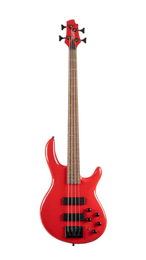 Cort Guitars Cort C4DELUXECRD Artisan Series C4 Deluxe Bass Guitar - Candy Red