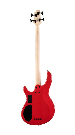 Cort Guitars Cort C4DELUXECRD Artisan Series C4 Deluxe Bass Guitar - Candy Red
