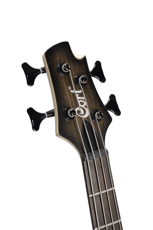Cort Guitars Cort C4PLUSOVMHABB Artisan Series C4 Plus OVMH Bass Guitar - Antique Brown Burst