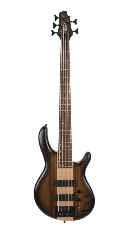 Cort Guitars Cort C5PLUSOVMHABB Artisan Series C5 Plus OVMH 5 String Bass Guitar - Antique Brown Burst